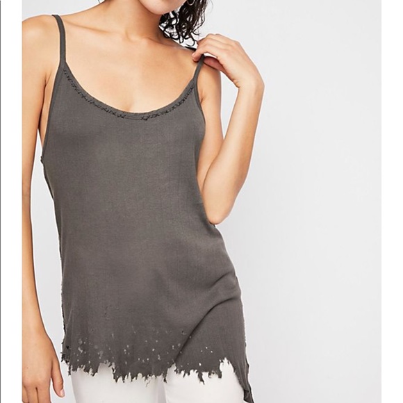 Free People Tops - Free People Distressed Tank Top